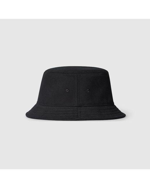 Gucci Black Canvas Bucket Hat
