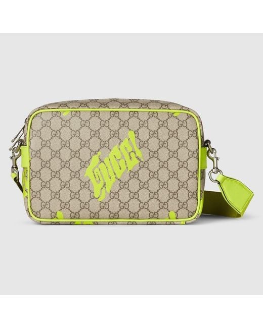 Borsa A Tracolla Con Stampa Misura Media di Gucci in Green da Uomo