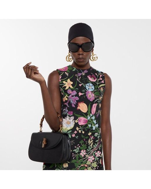 Gucci Green Flora Silk Brocade Dress