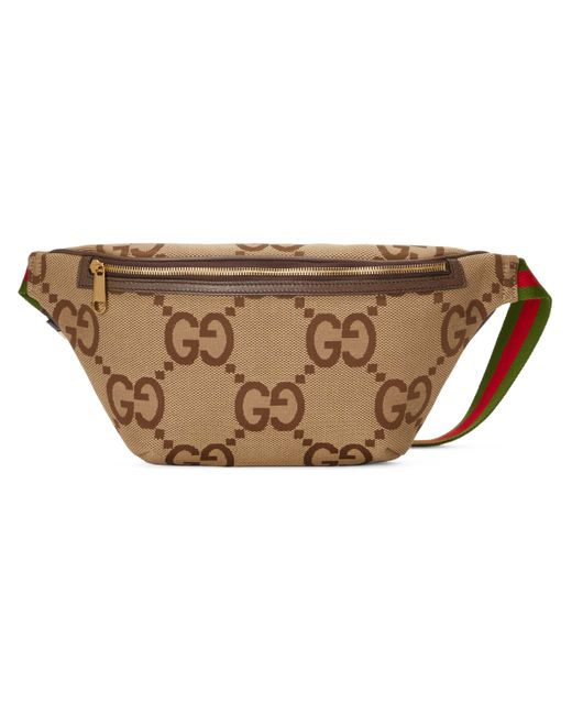 Gucci Canvas Jumbo GG Belt Bag in Beige (Natural) for Men | Lyst