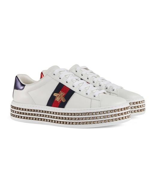 gucci crystal sneakers