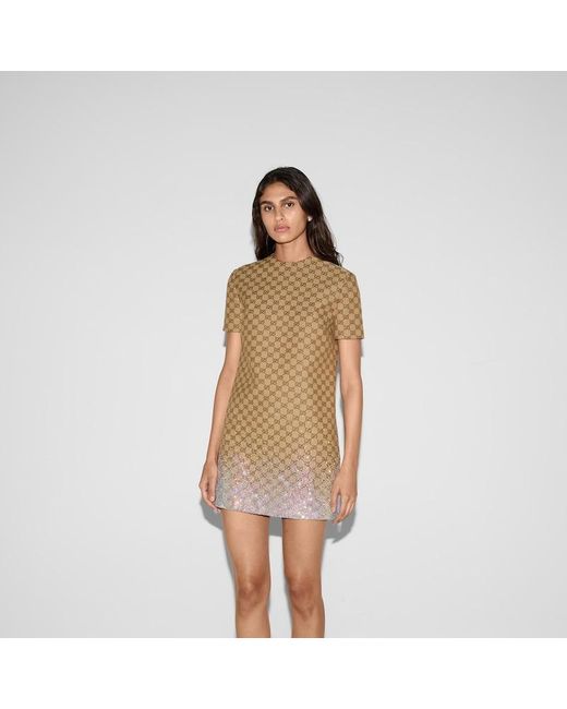embroidered gg wool tweed mini dress Anaya Embroidered Mini Short in navy