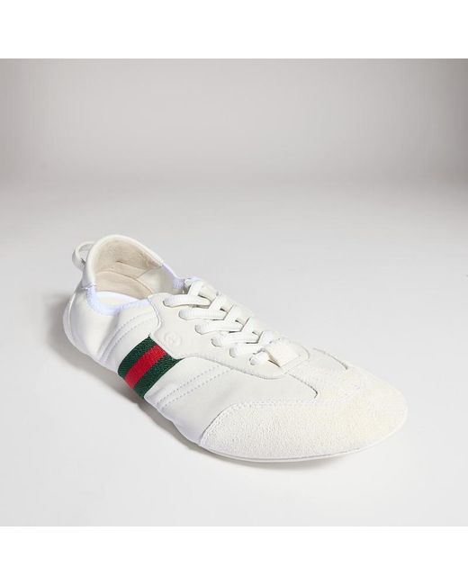 Gucci White Flex Damensneaker, Größe