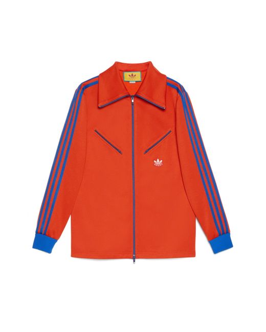 Sweat-shirt zippé adidas x Gucci en coloris Rouge | Lyst