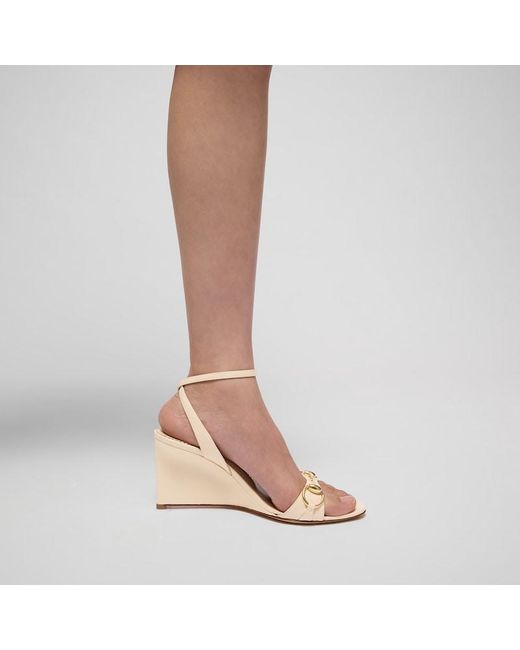 Gucci Metallic Donna Wedge Sandal, Uk