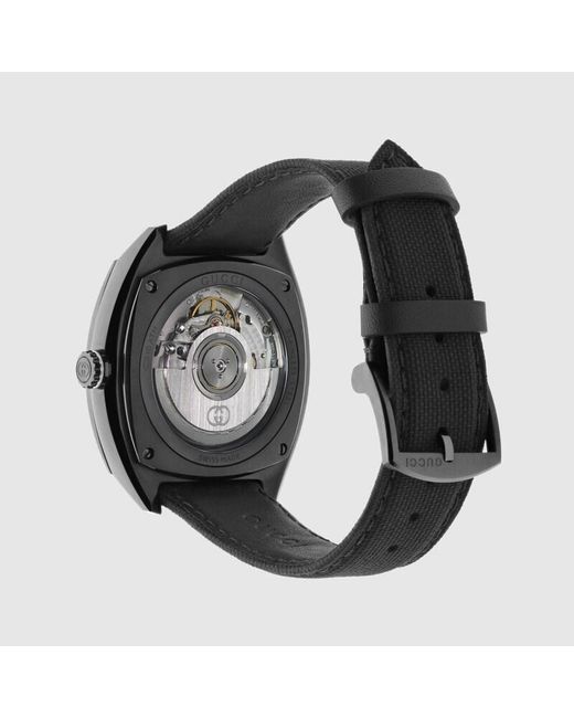 Gucci Black Interlocking Watch, 41Mm, Steel for men