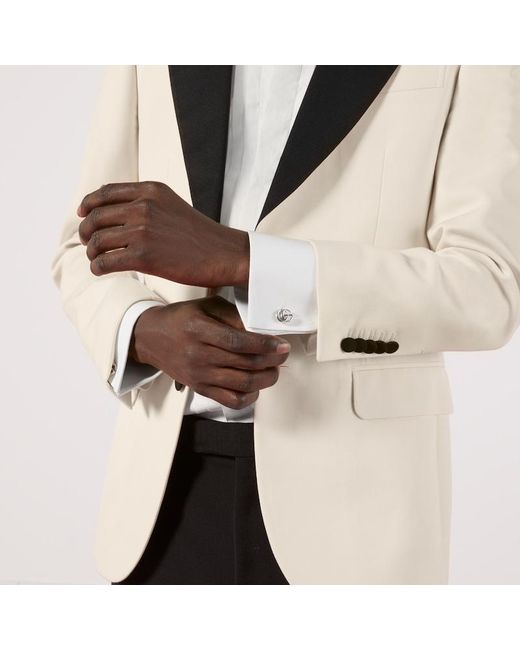Gucci Metallic Gg Marmont Cufflinks for men