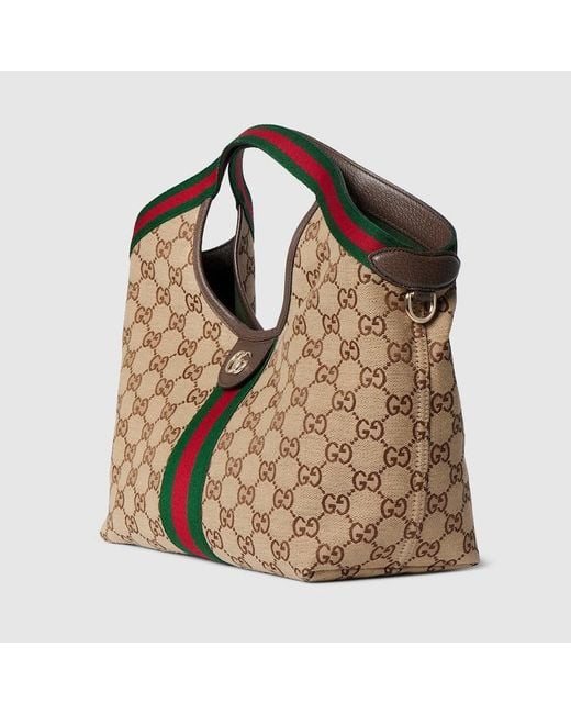 Gucci Brown Giglio Small Tote Bag