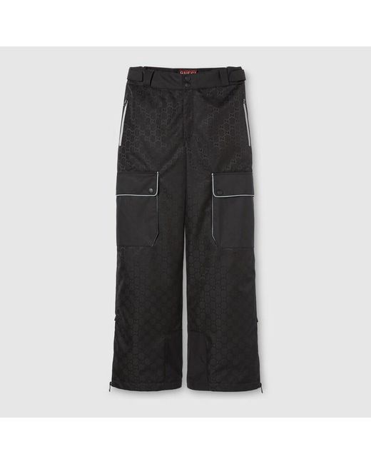 Pantalon En Jacquard De Tissu Technique Gg, Taille Gucci pour homme en coloris Black