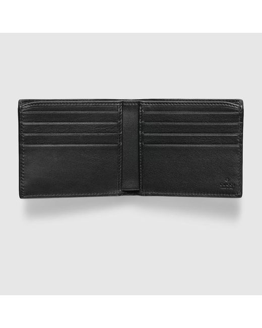 Portafoglio Bi-Fold Gg Marmont di Gucci in Black da Uomo