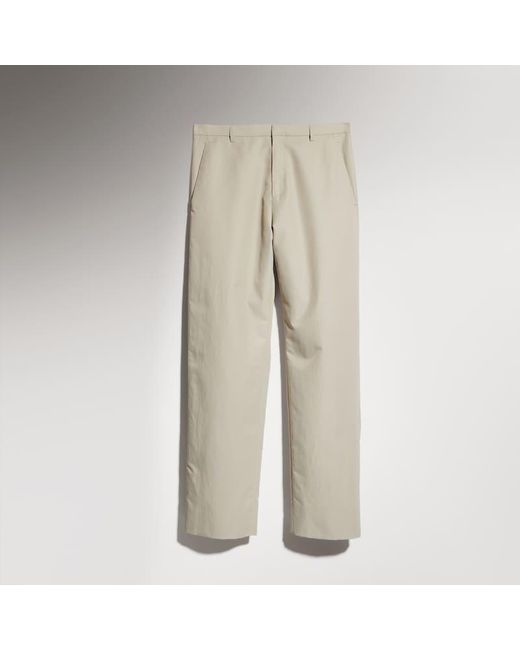 Gucci Natural Lightweight Cotton Nylon Twill Pants, Size 50, Ready-To-Wear for men