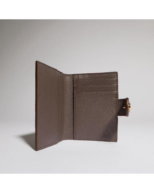 Gucci Natural Bi-Color Gg Marmont Card Case