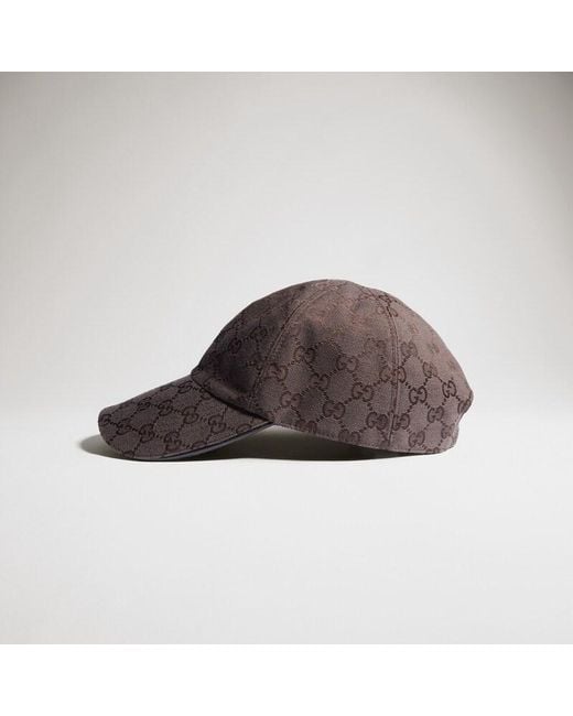 Gucci Brown Gg Cotton Canvas Baseball Hat