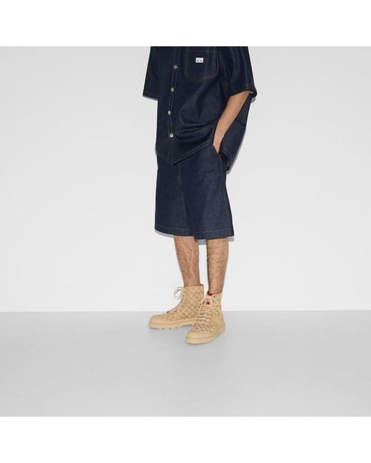 Stivale Uomo Con Suola A Carrarmato, Taglia di Gucci in Natural da Uomo
