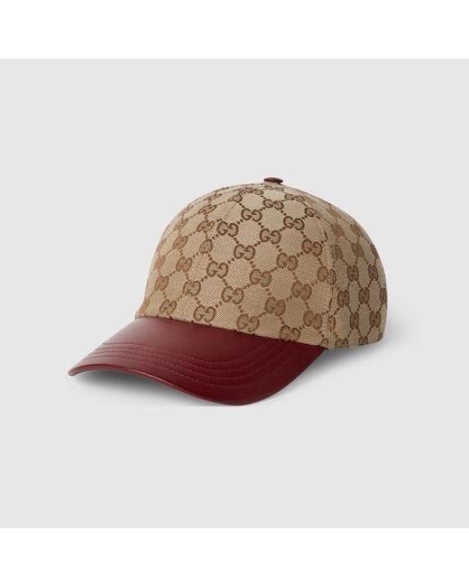 Gucci Brown Gg Canvas Baseball Hat, Gg Canvas