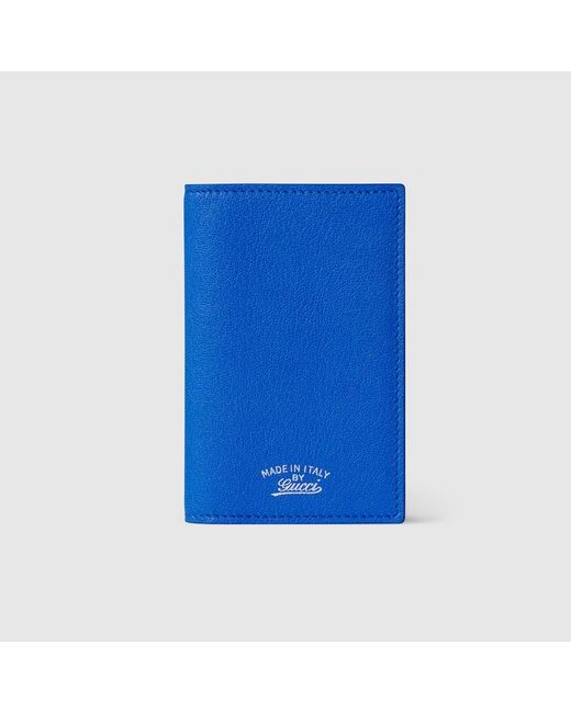 Gucci Blue Lira Card Case for men