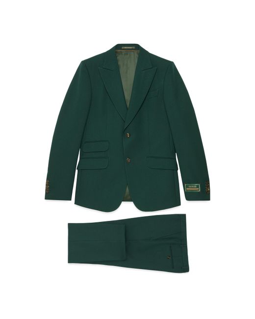 Gucci Green Fluid Drill Suit for men