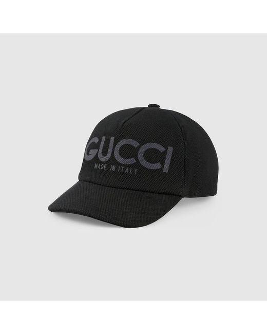 Casquette Avec Imprimé Gucci pour homme en coloris Black