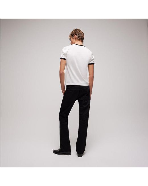 Gucci White Cotton Jersey T-Shirt With Print, Size Xxs, Ready-To-Wear for men