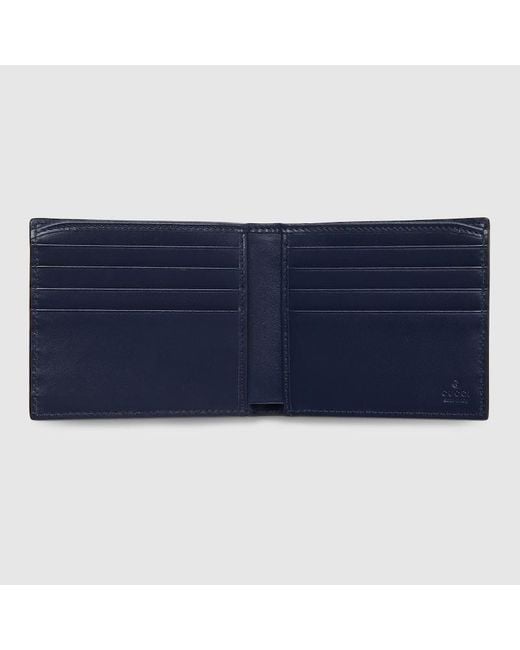 Portafoglio Bi-Fold Chroma di Gucci in Blue da Uomo
