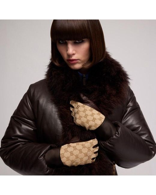 Guanti di Gucci in Brown
