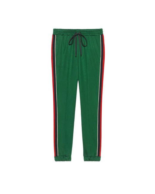 Gucci Green Technical Jersey jogging Trousers
