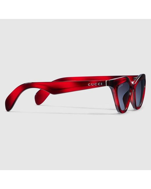Gucci Red Cat Eye Sunglasses