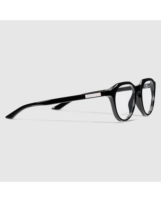 Gucci Black Round Optical Frame for men