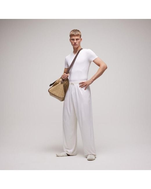 Gucci White Soft Rayon Jersey Sportswear Pants for men