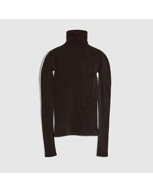 Gucci Black Seamless Stretch Nylon Jersey Top, Size L, Ready-To-Wear