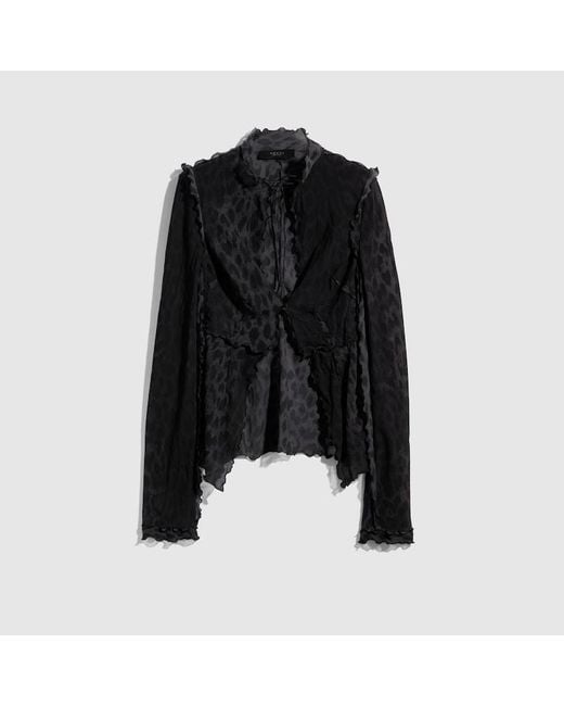 Gucci Black Printed Silk Blend Shirt