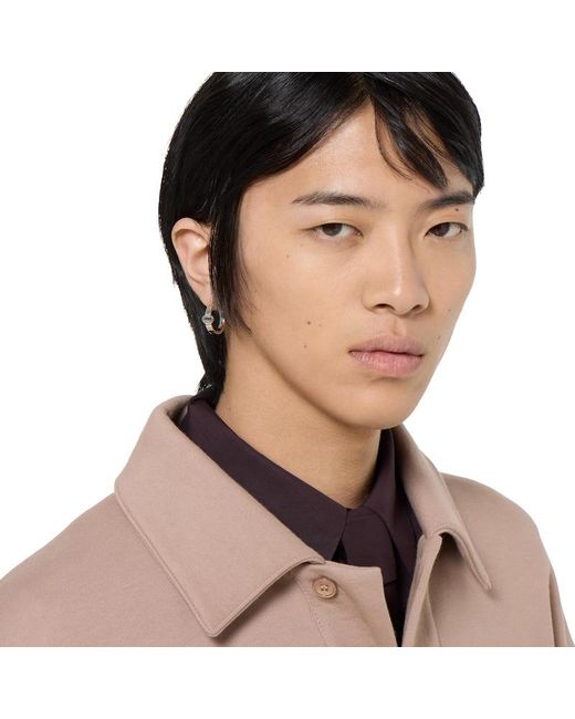 Gucci Metallic Interlocking Creolen