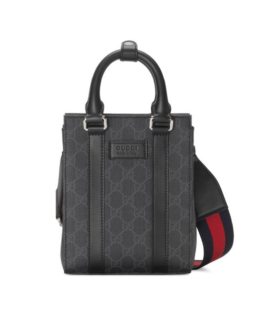 Gucci Black gg Supreme Mini Tote Bag for men