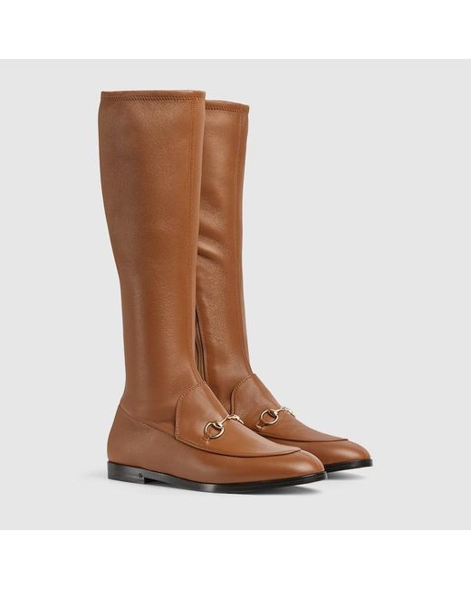 Gucci Brown Jordaan Boot, Leather