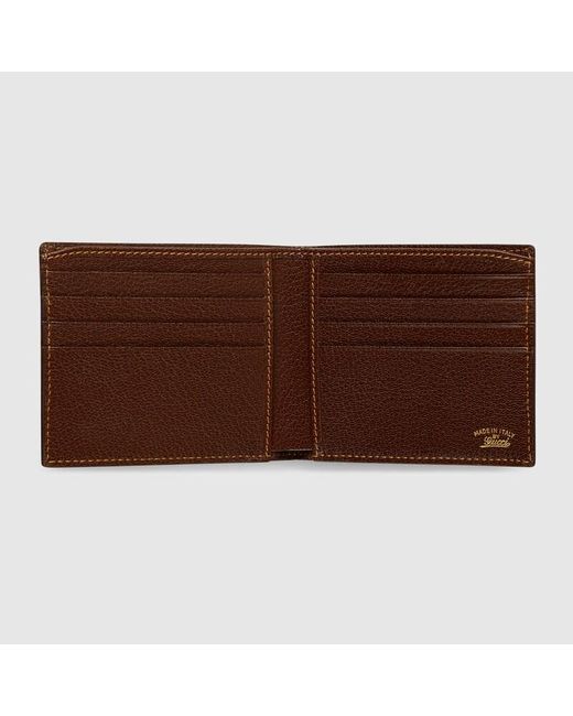 Gucci Green Bi-Fold Wallet With Web, Gg Canvas for men
