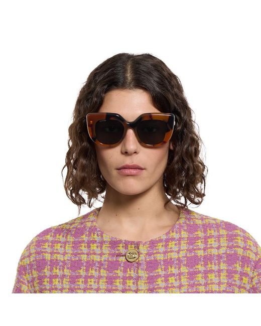 Gucci Brown Square Frame Sunglasses