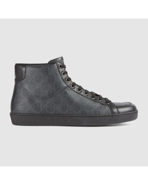 Gucci Gray Gg Supreme High-top Sneaker for men