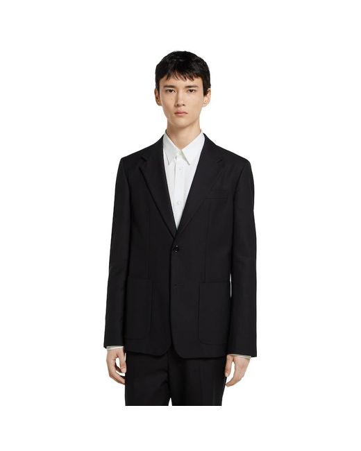 Gucci Black Single Breasted Cotton Canvas Jacket for men