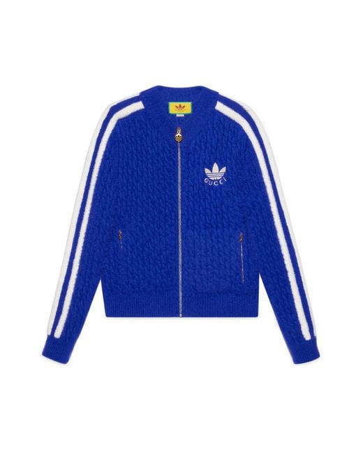 Gucci Adidas X Wool Jacket in Blue for Men | Lyst