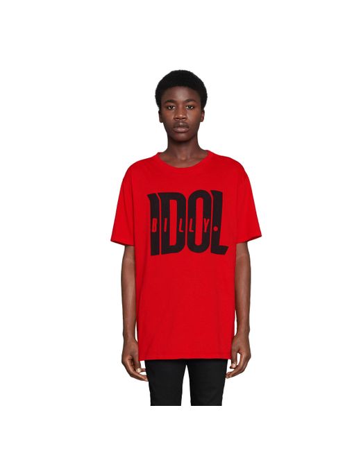 Gucci Übergroßes T-Shirt mit Billy Idol-Print in Rot für Herren | Lyst DE