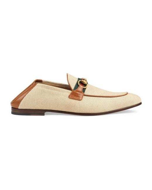 Men's leather horsebit deals loafer with web