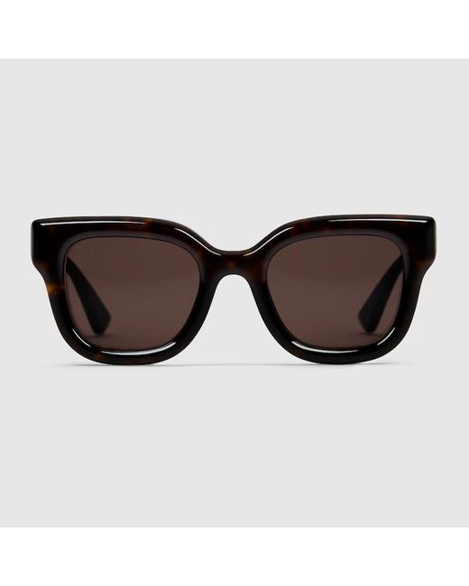 Occhiali Da Sole Rotondi di Gucci in Brown