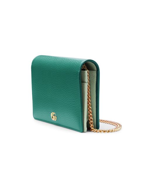 Gucci Green GG Marmont Mini Chain Bag