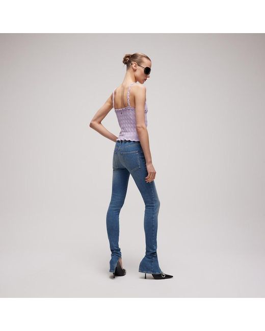 Gucci Purple Braided Cotton Blend Top, Size Xxl, Ready-To-Wear