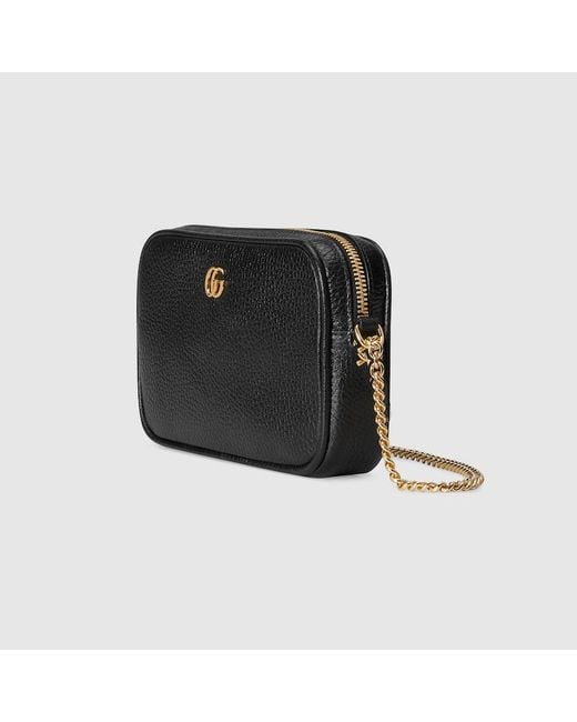 Gucci Black GG Marmont Super Mini Shoulder Bag