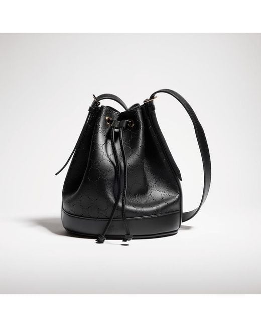 Gucci Black Venice Small Bucket Bag, Leather