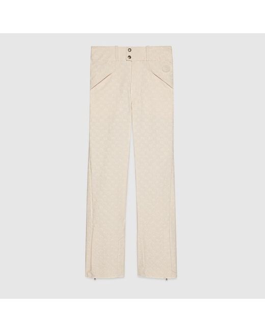 Gucci Ggコットンキャンバス パンツ, ホワイト, ウェア Natural