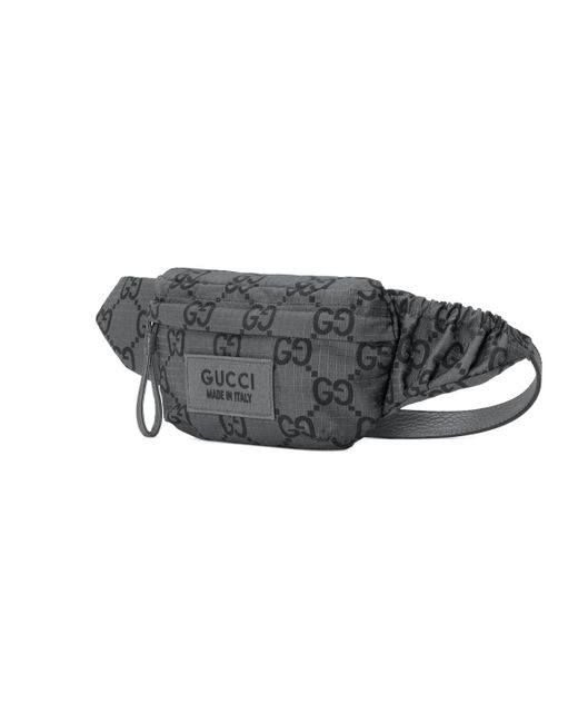 Gucci Gray Large GG Ripstop Belt Bag for men