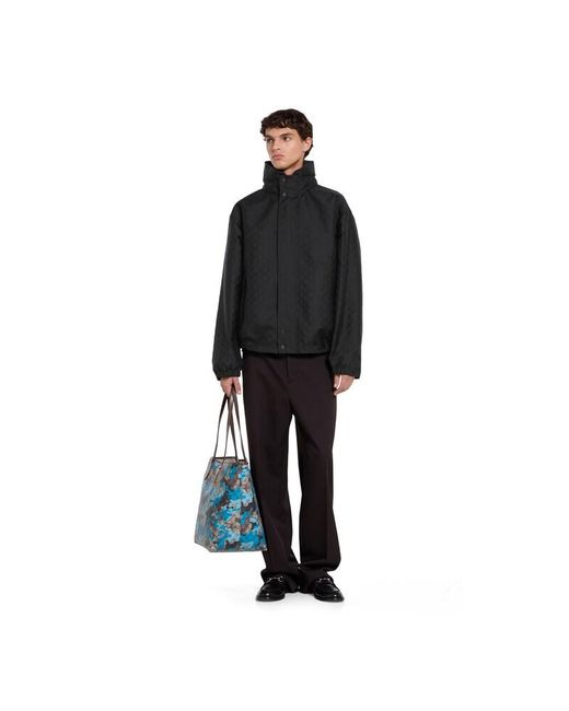 Gucci Black Reversible Cotton Ripstop Zip Jacket for men