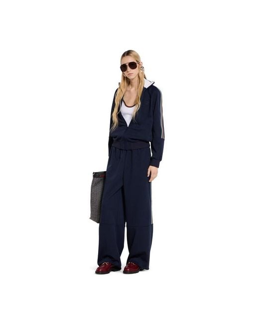 Gucci Blue Tracksuit Pants With Logo